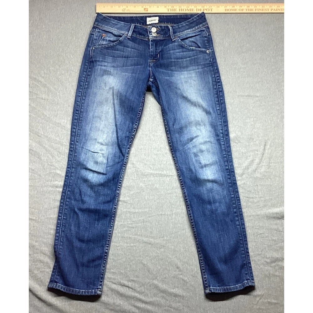 Hudson Crop Collin Skinny Jeans Size 26 Flap Pockets‎ No Buttons